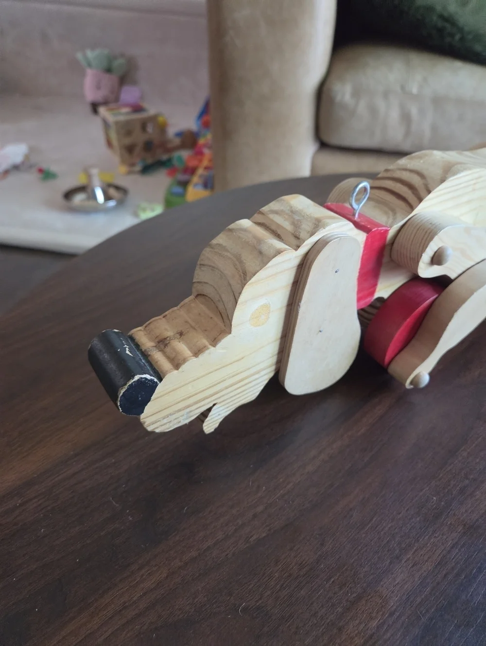 Vintage Articulated Wooden Dachshund Pull Toy – Wiggling Walking Dog 16